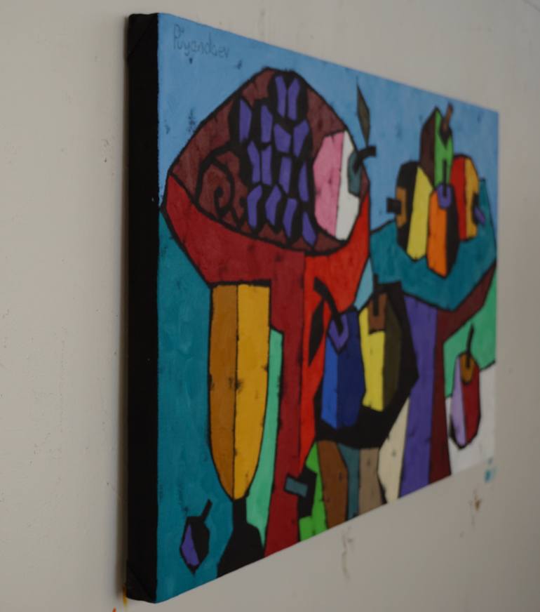 Original Figurative Still Life Painting by Vadim Puyandaev