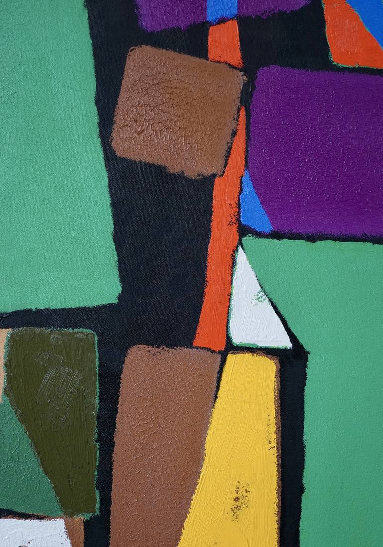 Original Abstract Expressionism Abstract Painting by Vadim Puyandaev