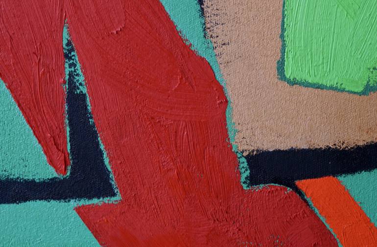 Original Abstract Expressionism Abstract Painting by Vadim Puyandaev