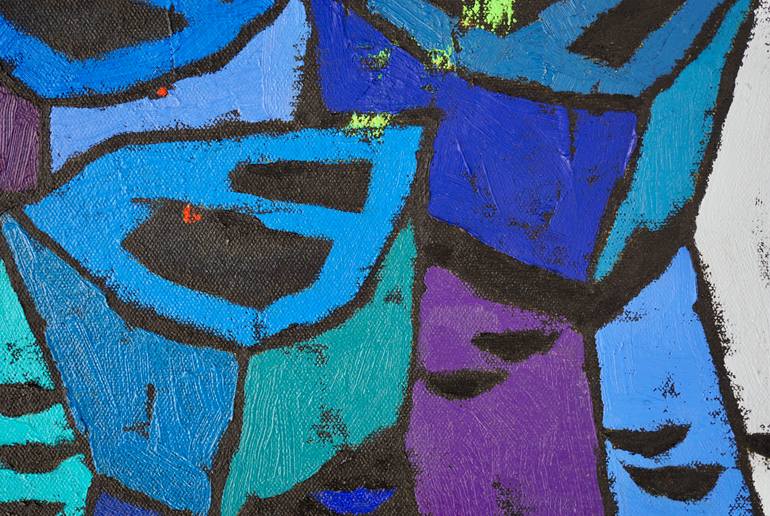 Original Expressionism Boat Painting by Vadim Puyandaev