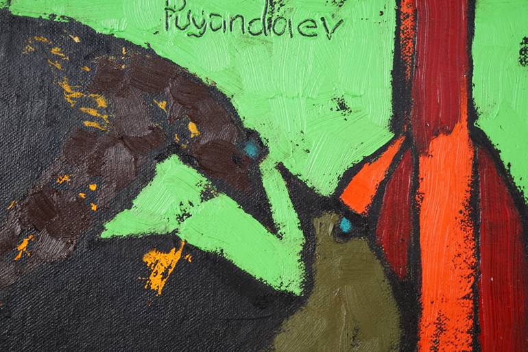 Original Expressionism Still Life Painting by Vadim Puyandaev