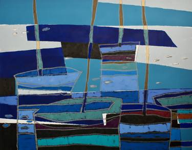 Original Boat Paintings by Vadim Puyandaev