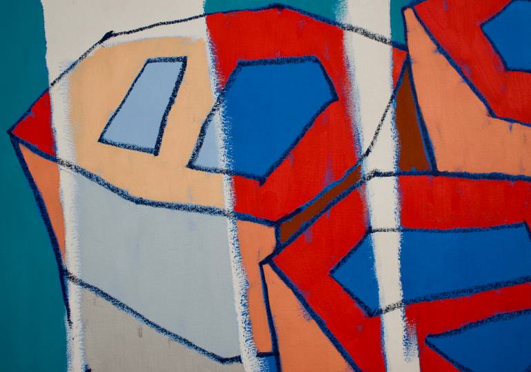 Original Figurative Boat Painting by Vadim Puyandaev