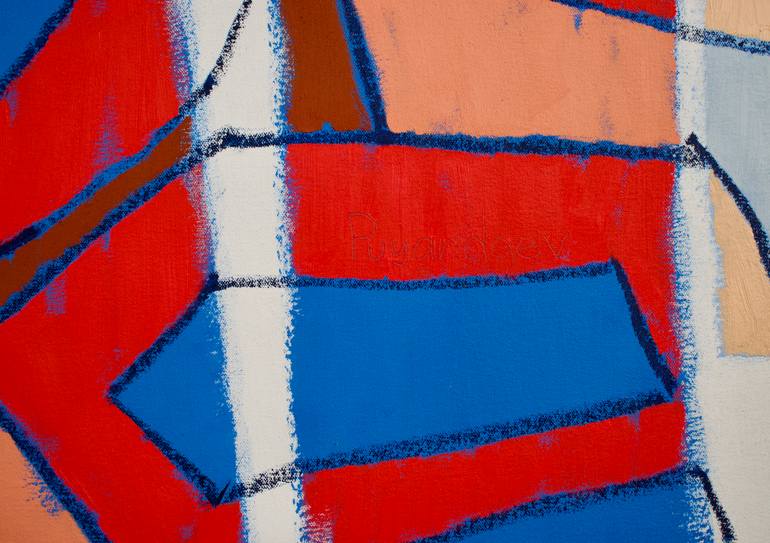 Original Figurative Boat Painting by Vadim Puyandaev