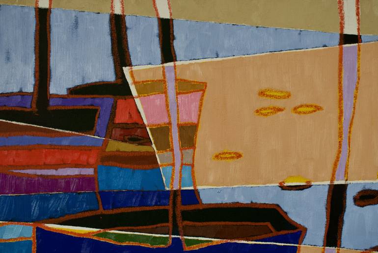 Original Boat Painting by Vadim Puyandaev