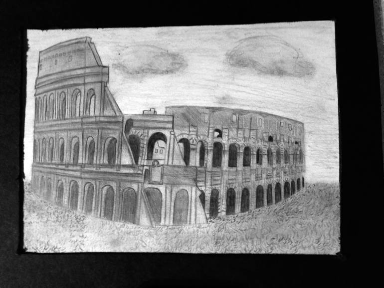 Coliseum Drawing by Matt Elliott | Saatchi Art