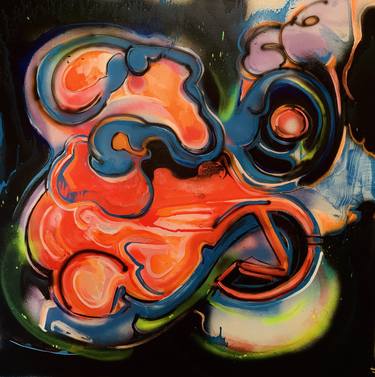 Original Abstract Graffiti Paintings by Benjamin Robinson