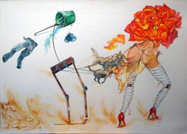 Print of Conceptual Erotic Paintings by Lazaro Hurtado Atienza
