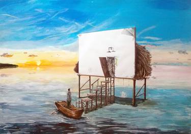 Print of Water Paintings by Lazaro Hurtado Atienza