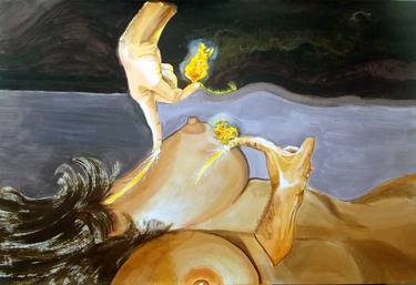 Original Conceptual Erotic Paintings by Lazaro Hurtado Atienza