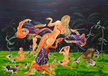Print of Conceptual Erotic Paintings by Lazaro Hurtado Atienza