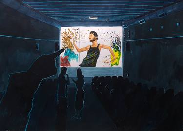 Print of Cinema Paintings by Lazaro Hurtado Atienza