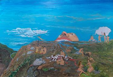 Original Conceptual Landscape Paintings by Lazaro Hurtado Atienza