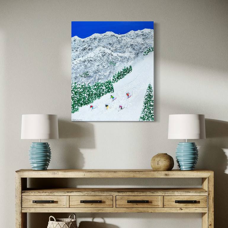 Original Figurative Sports Painting by Elizabeth Langreiter