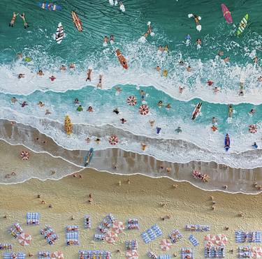 Original Beach Paintings by Elizabeth Langreiter