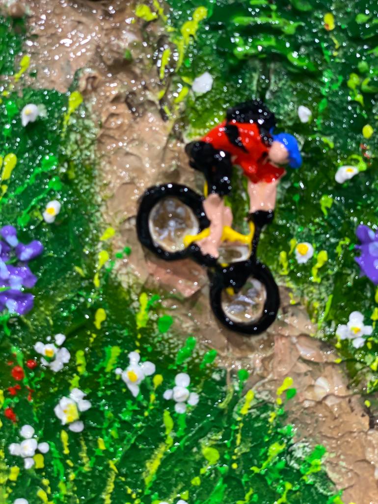Original Figurative Sports Painting by Elizabeth Langreiter