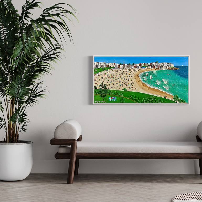 Original Beach Painting by Elizabeth Langreiter