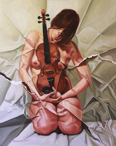 Original Realism Nude Paintings by Krassimir Kolev