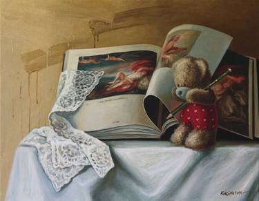 Print of Realism Still Life Paintings by Krassimir Kolev