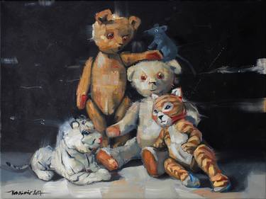 Original Expressionism Family Paintings by Krassimir Kolev
