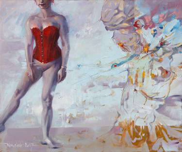 Original Abstract Nude Paintings by Krassimir Kolev