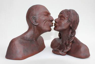 Original Figurative Love Sculpture by Kicki Granholm