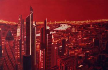 Print of Cities Paintings by Dilek O'Keeffe