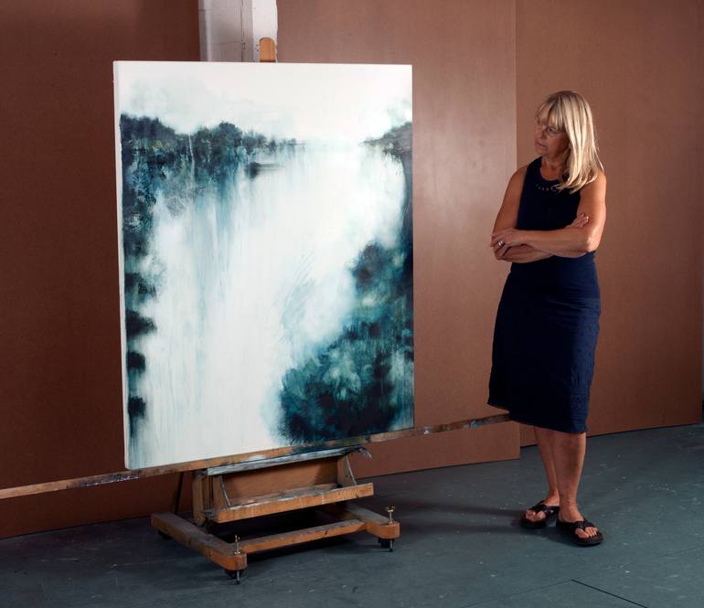 Original Abstract Seascape Painting by Gina Parr