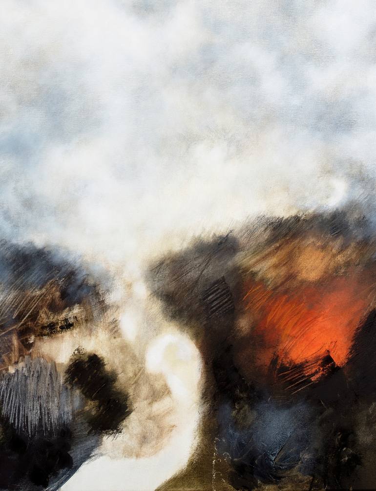 Original Abstract Landscape Painting by Gina Parr