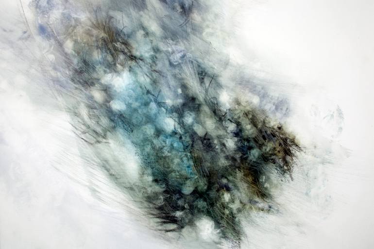 Original Abstract Outer Space Painting by Gina Parr