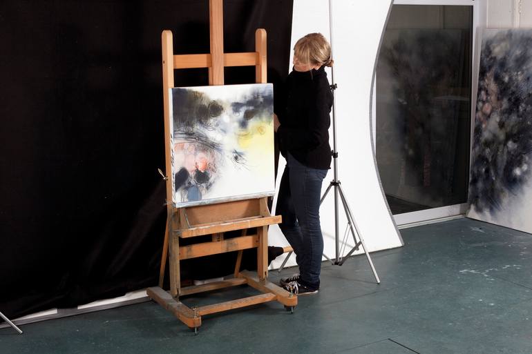 Original Expressionism Love Painting by Gina Parr