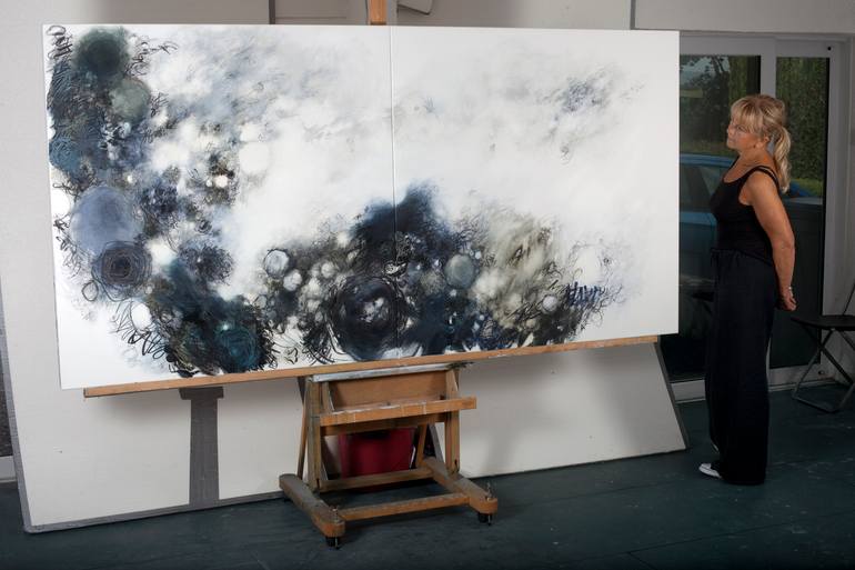 Original Abstract Landscape Painting by Gina Parr