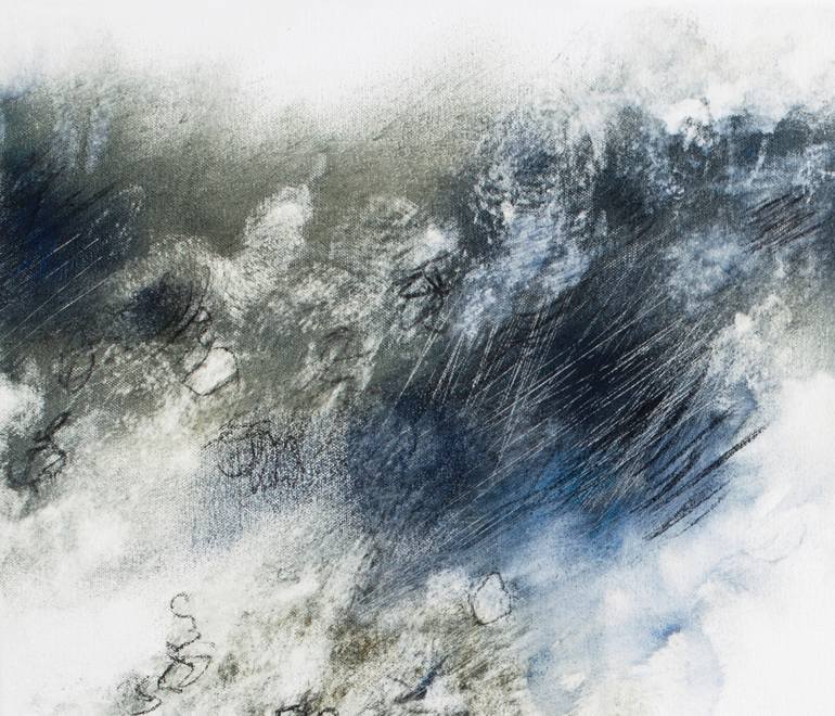 Original Abstract Expressionism Love Painting by Gina Parr