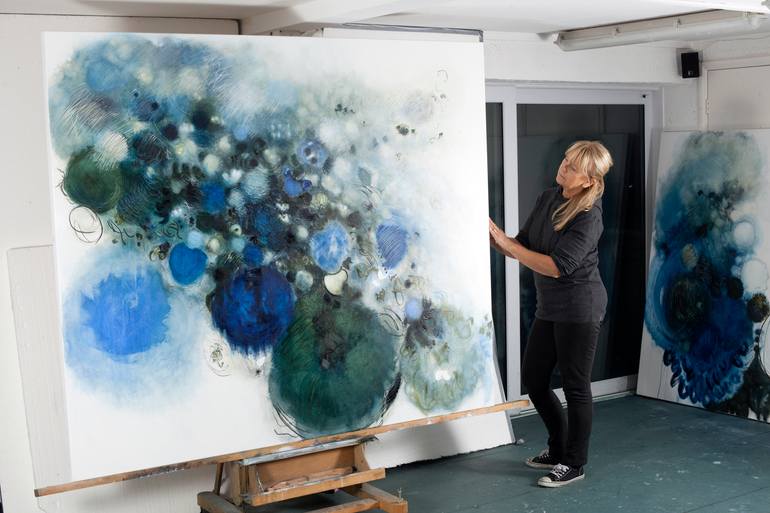 Original Abstract Landscape Painting by Gina Parr