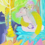 A woman who hugs a floating name by Gyunghwa Roh