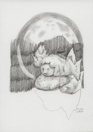 Original Surrealism Fantasy Drawings by Gyunghwa Roh