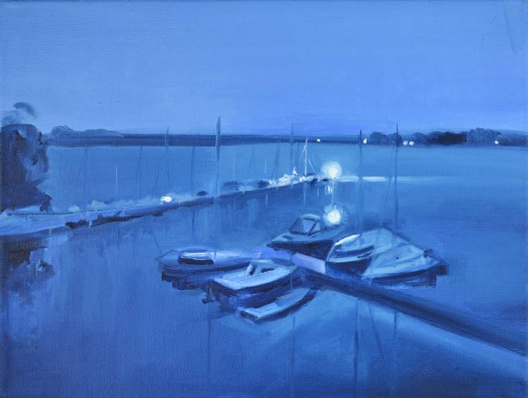 Print of Impressionism Yacht Paintings by Marta Zamarska