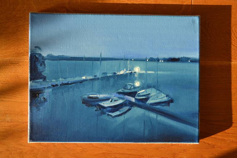 Original Yacht Painting by Marta Zamarska