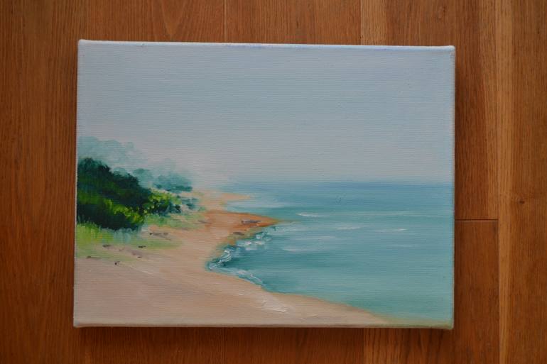 Original Impressionism Seascape Painting by Marta Zamarska