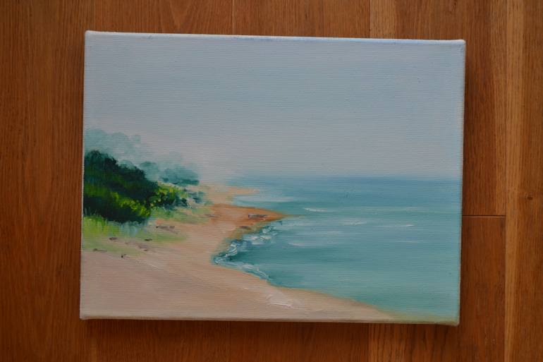 Original Impressionism Seascape Painting by Marta Zamarska