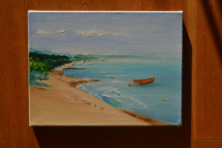 Original Impressionism Seascape Painting by Marta Zamarska