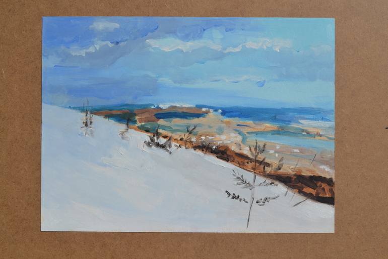 Original Impressionism Landscape Painting by Marta Zamarska