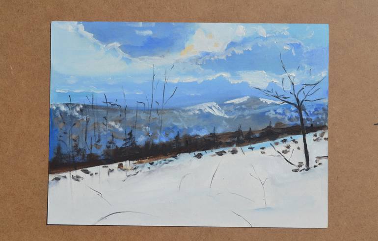 Original Impressionism Landscape Painting by Marta Zamarska