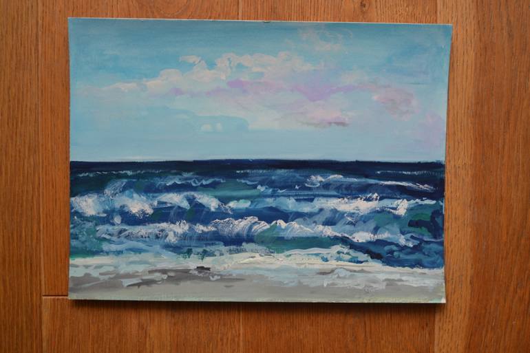 Original Impressionism Landscape Painting by Marta Zamarska