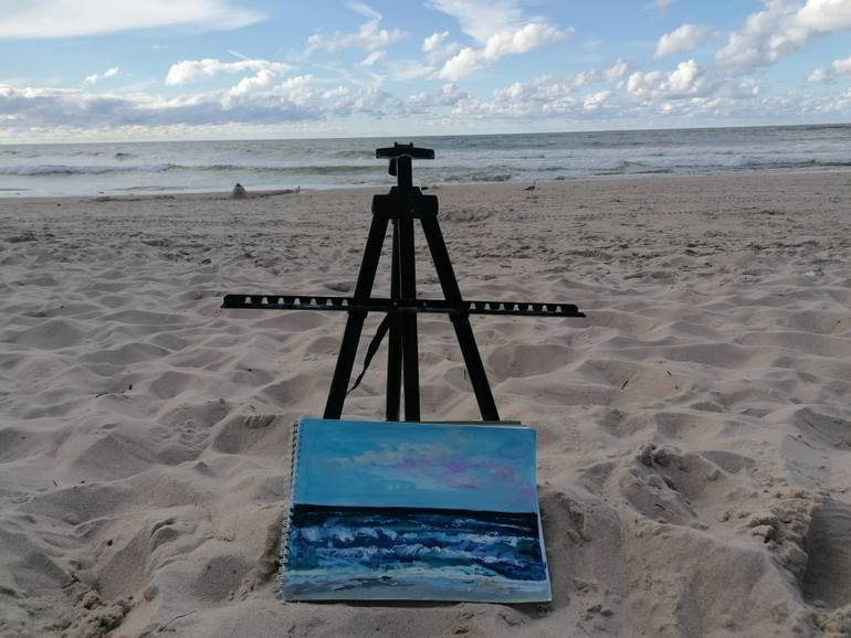 Original Impressionism Landscape Painting by Marta Zamarska