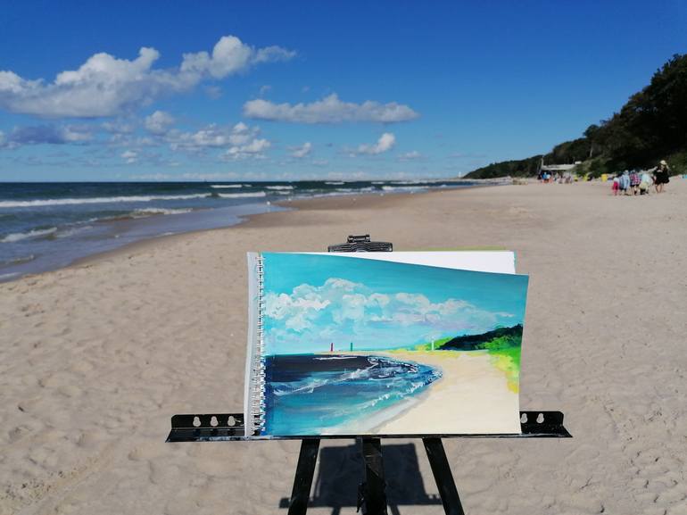 Original Seascape Painting by Marta Zamarska