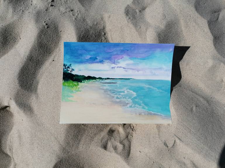 Original Impressionism Seascape Painting by Marta Zamarska