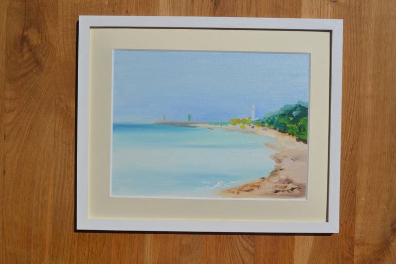 Original Impressionism Seascape Painting by Marta Zamarska