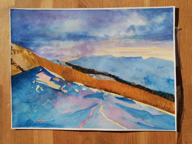 Original Impressionism Landscape Painting by Marta Zamarska