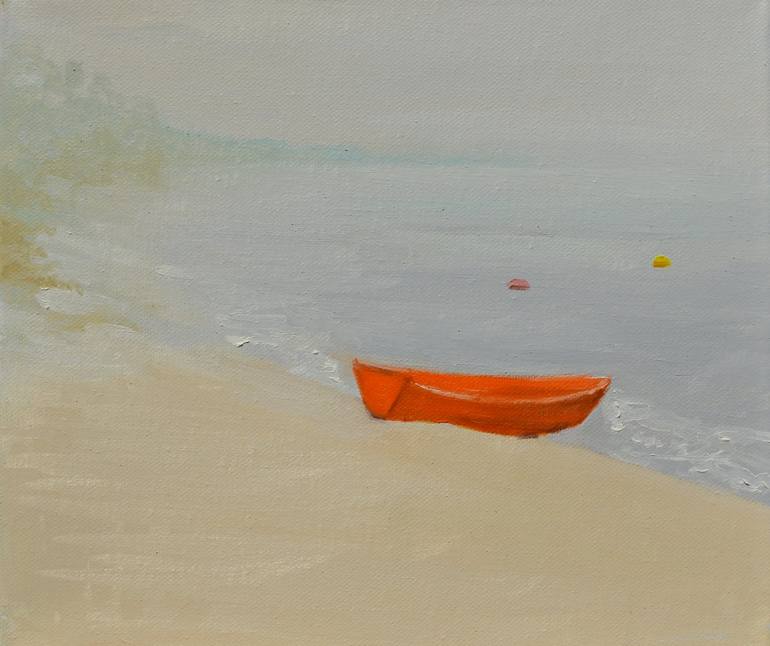 Print of Impressionism Seascape Paintings by Marta Zamarska